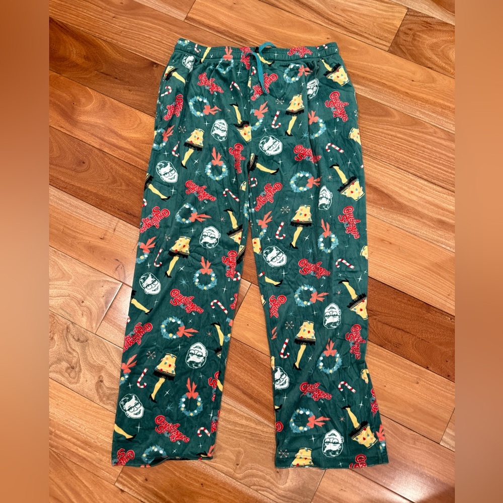 A Christmas Story Fuzzy Green Pajamas